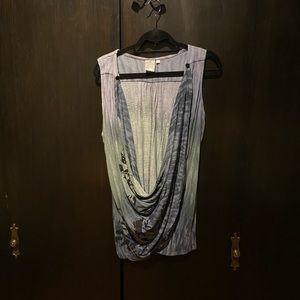 Parsley & Sage Boho Tie-Dye Tank Top – Size Large